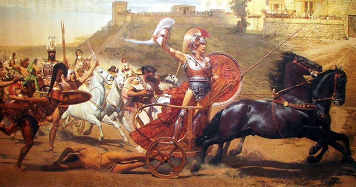 Triumph of Achilles in Corfu Achilleion.