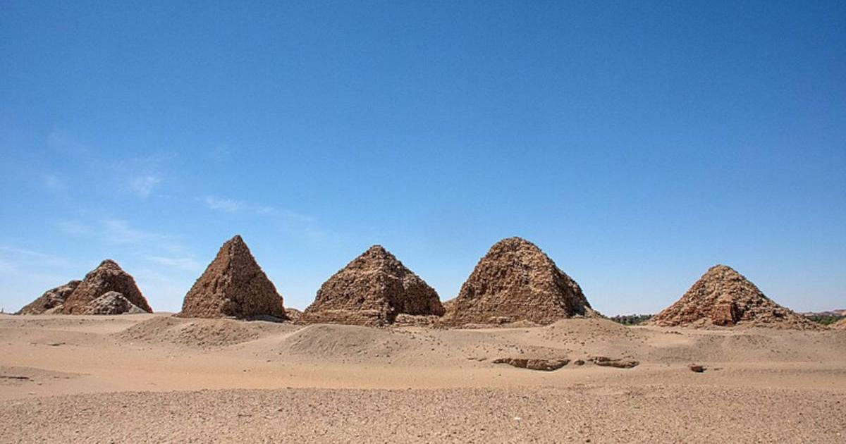 Mud-brick pyramids in northern Sudan.