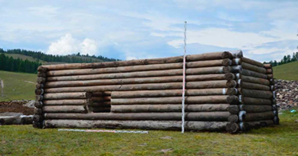 2,300 year old Pazyryk culture house has been reconstructed in the Altai Mountains. Source: Nikita Konstantinov / Siberian Times.
