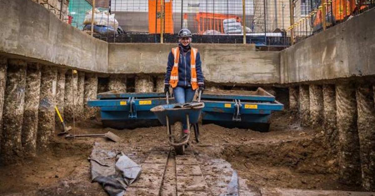 Reconstruction to the front left garden area of Frewin Hall has revealed Oxford’s lost college, St. Mary’s College, destroyed by King Henry VIII’s dissolution policies.		Source: Simon Gannon / Oxford Mail
