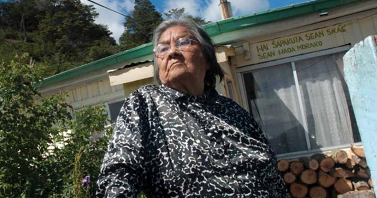 Christina Calderón, last native speaker of the Yaghan language.          Source: SIGPA