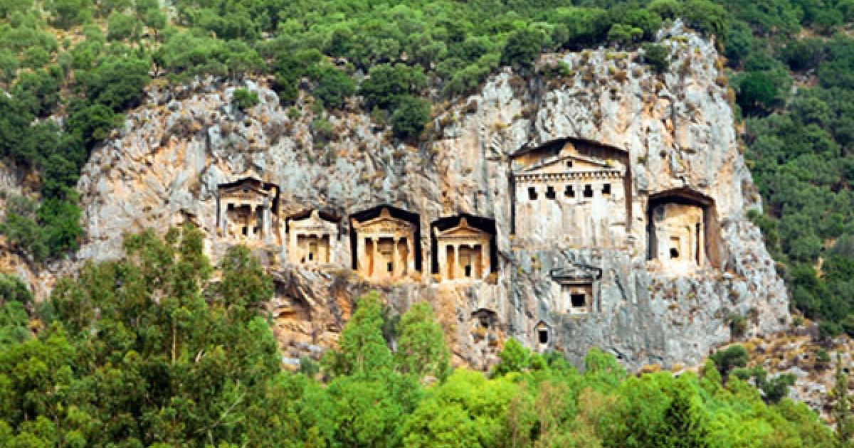 Ancient Lycian Rock cut Tombs