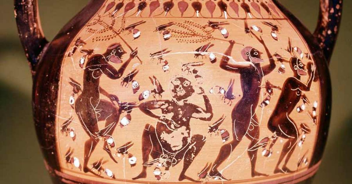 Amphora dating to circa 540 BC made in Attica, Greece, depicting bees from ancient Greek mythology. Source: The British Museum / CC BY-NC-SA 4.0