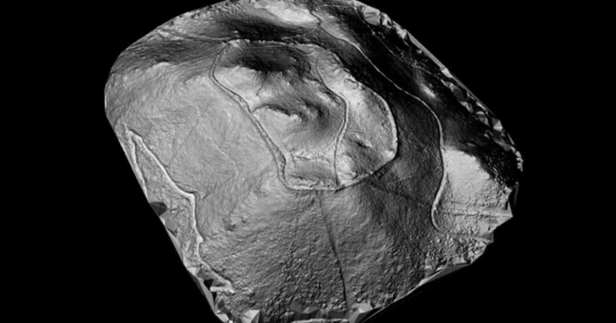 Northeastern view of the remains at Castro Valente, where the medieval fortress has been uncovered thanks to LiDAR technology. Source: Fernàndez-Pereiro & Sánchez-Pardo / CC BY-NC-ND 4.0