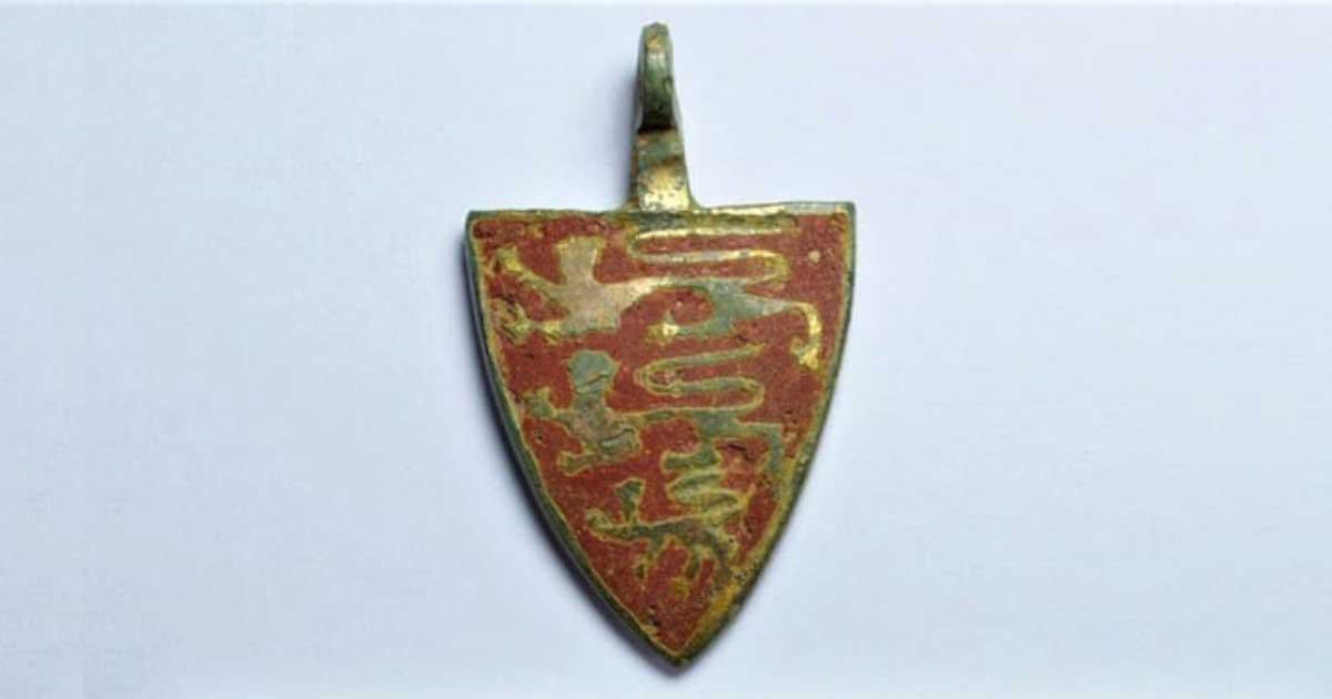 This almost perfect medieval lion pendant found by the HS2 archaeological project. Source: HS2