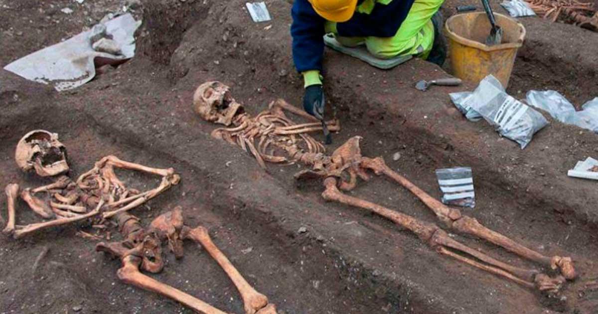 Augustinian friars found to be full of parasites being excavated by the Cambridge Archaeological Unit. Source: Cambridge Archaeological Unit