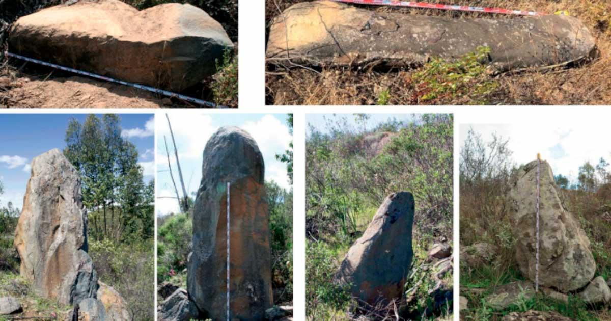 Some of the hundreds of stones now mapped at the megalithic site in Huelva, Spain. Source: GONZÁLEZ BATANERO, D et al./ Antiquitas
