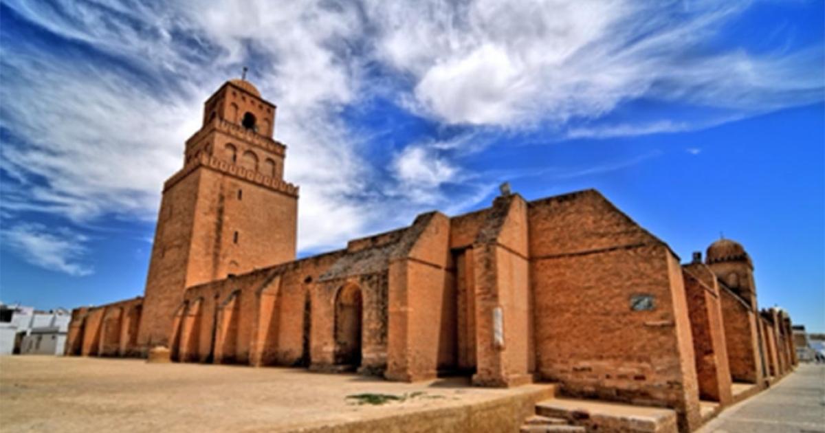 The minaret of the Great Mosque of Kairouan. Source: robnaw / Adobe Stock.