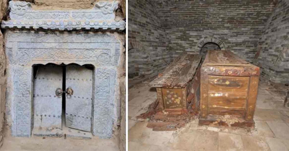 A Ming Dynasty tomb, remarkably preserved, was discovered in Xinzhou city, located in Shanxi province. Source: Shanxi Provincial Institute of Archaeology