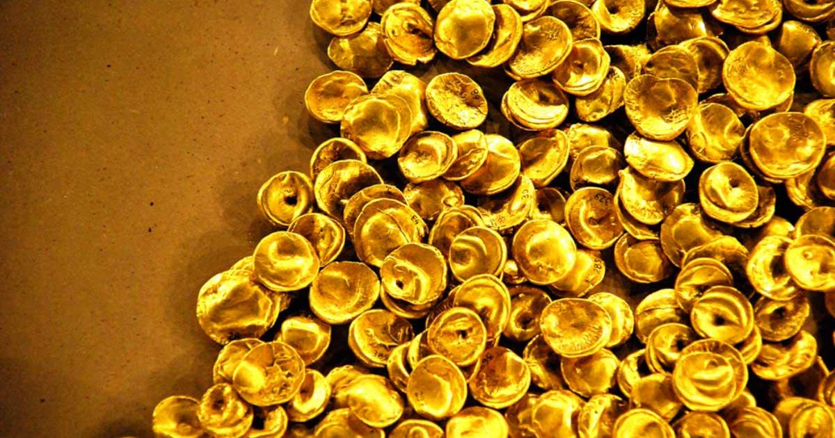 Celtic gold coins stolen during museum heist in Germany from the Celtic Museum in Manching. Source: Alex / CC BY-SA 2.0