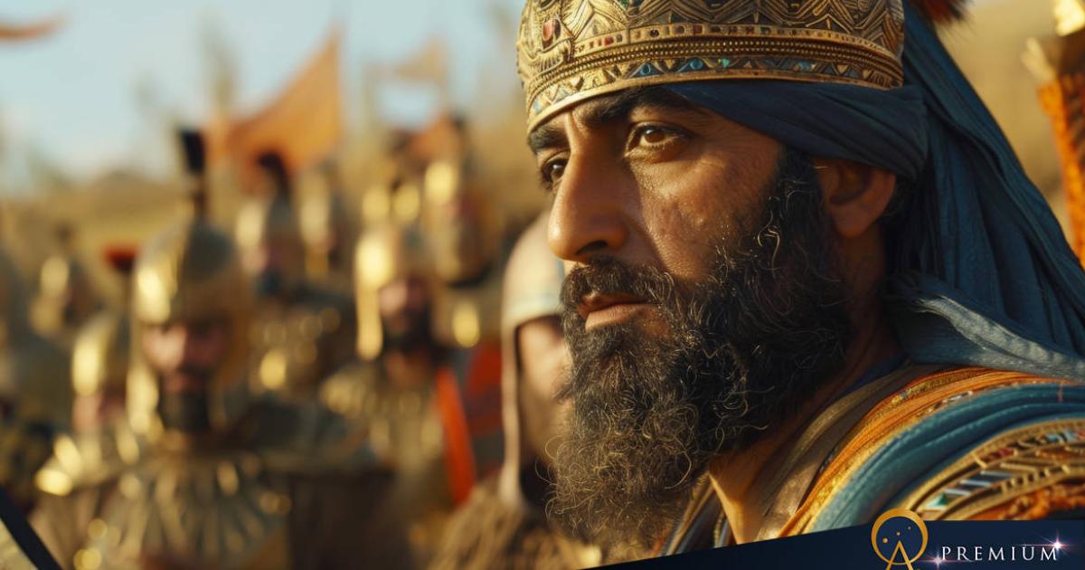 An Akkadian General strategizes with his advisors.
