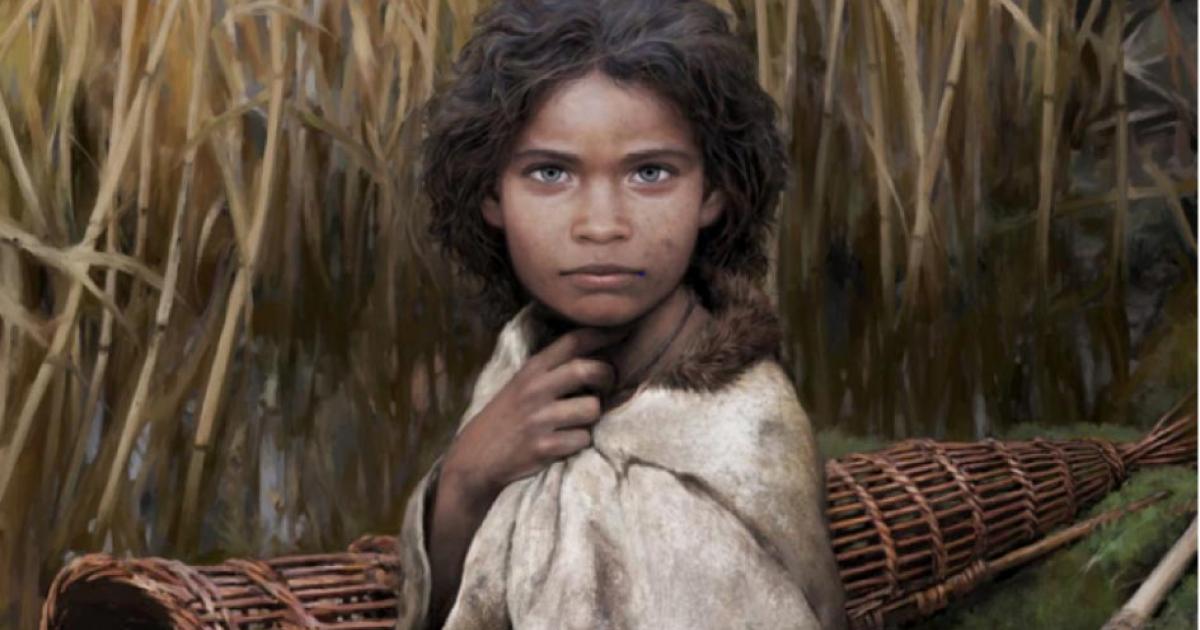 Artistic reconstruction of ‘Lola, based on the information from the DNA found in the birch tar. Source: Tom Björklund / Nature