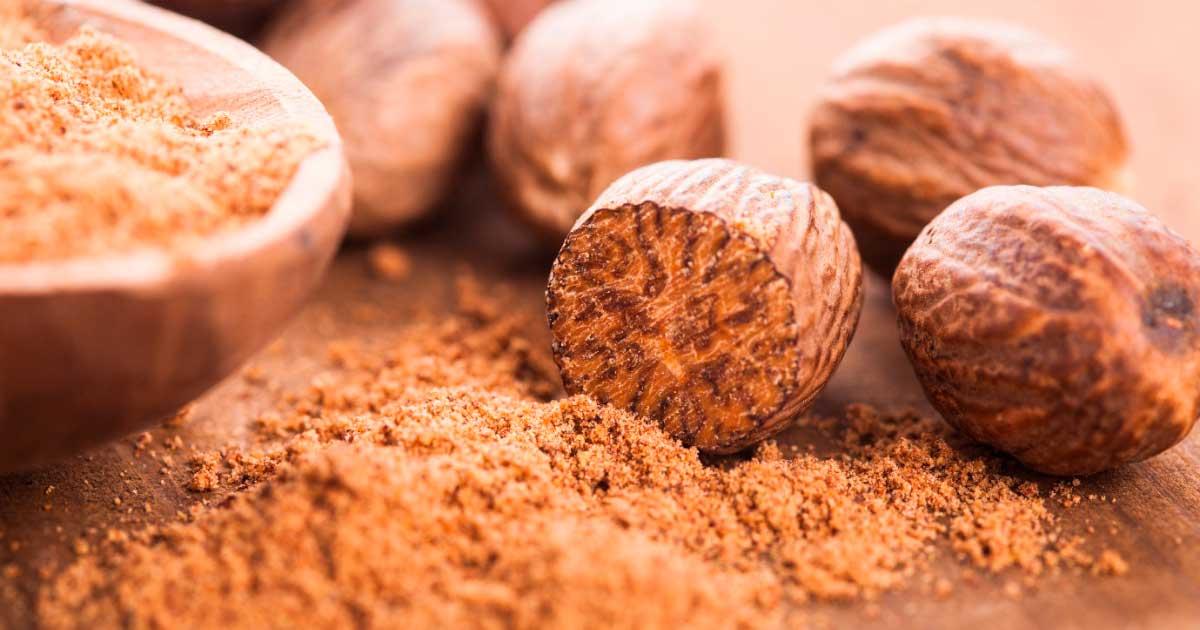 Ground nutmeg, used through history as powerful drug. Source: oksix / Adobe Stock