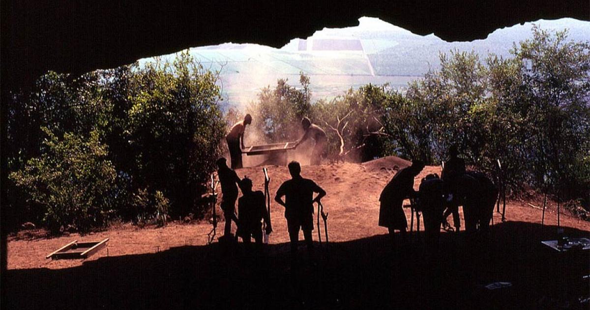 View over Swaziland from the mouth of Border Cave. Source: (Public Domain)