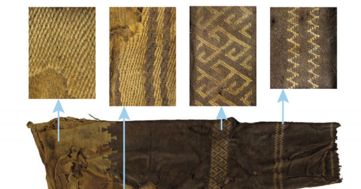 The so-called world’s oldest trousers discovered in China’s Tarim Basin used different textile techniques for different parts of the trouser fabric. Source: M. Wagner / Archaeological Research in Asia
