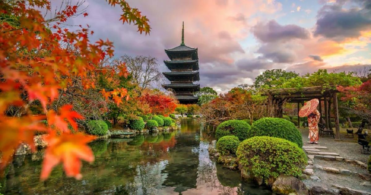 Toji Pagoda, Kyoto. The Saiji pagoda was similar in build. Source: f11photo / Adobe Stock