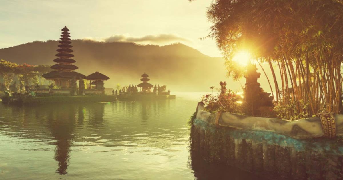 Peaceful ancient temple site in Bali.