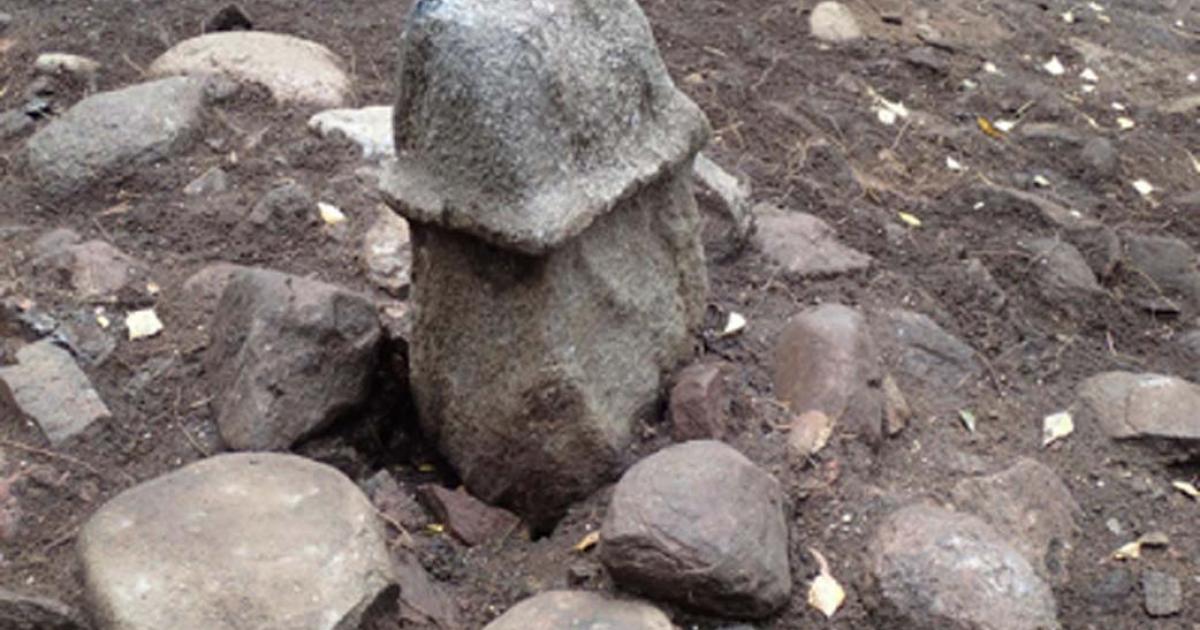 Monument of the stone penis, excavated in Rollsbo near Gothenburg in Sweden. Source: The Archaeologists/NHM.