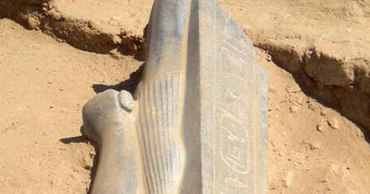 Pharaoh Taharqa statue sudan