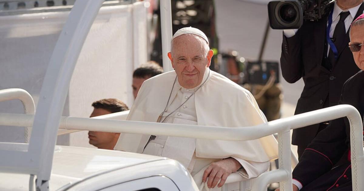 Pope Francis during a visit to Kazakhstan in 2022.