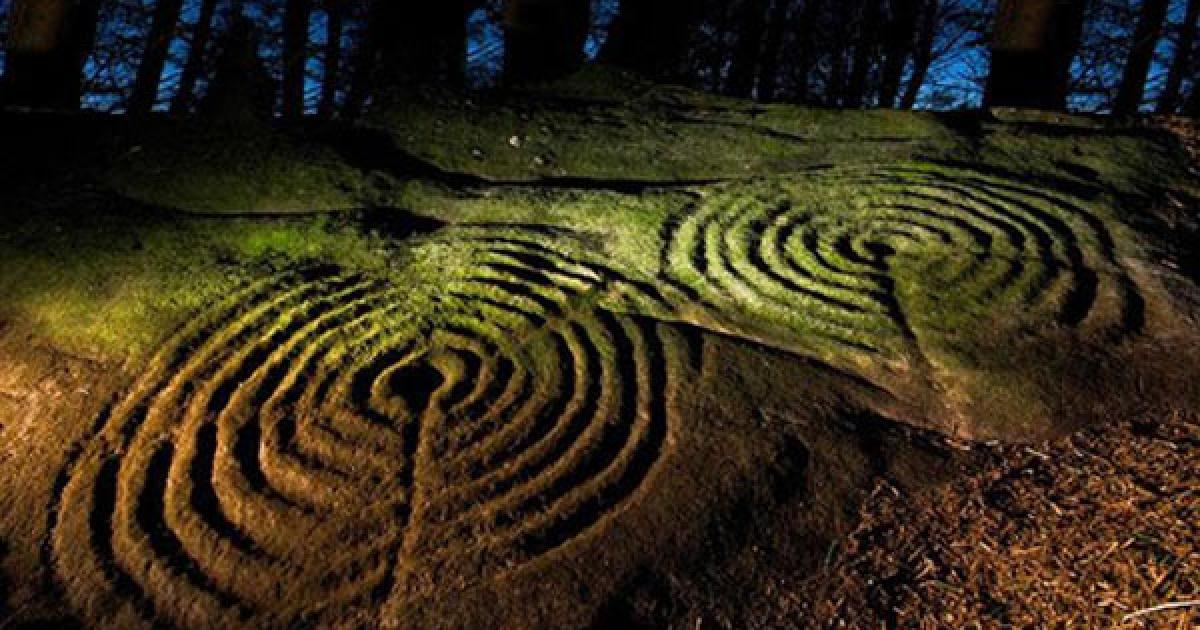 Prehistoric rock art sites in Northumberland 