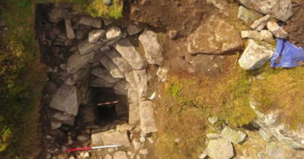Prehistoric well and steps recently uncovered at Mither Tap Hillfort, Scotland Source: Northern Picts /University of Aberdeen