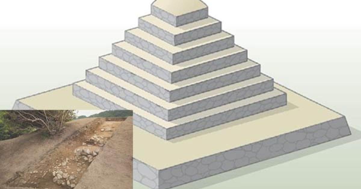 Pyramid-shaped tomb in Japan - Asuka