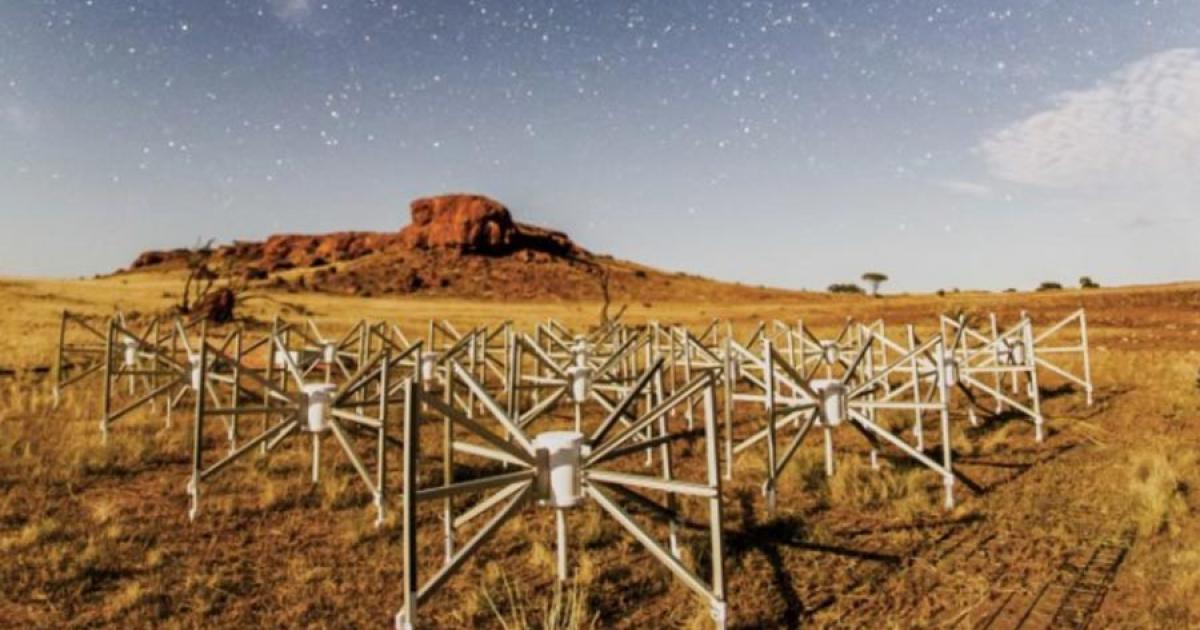 Tile 107, or “the Outlier” as it is known, is one of 256 tiles of the Murchison Widefield Array observatory located 1.5km from the core of the telescope that detected the radio wave.	Source: ICRAR
