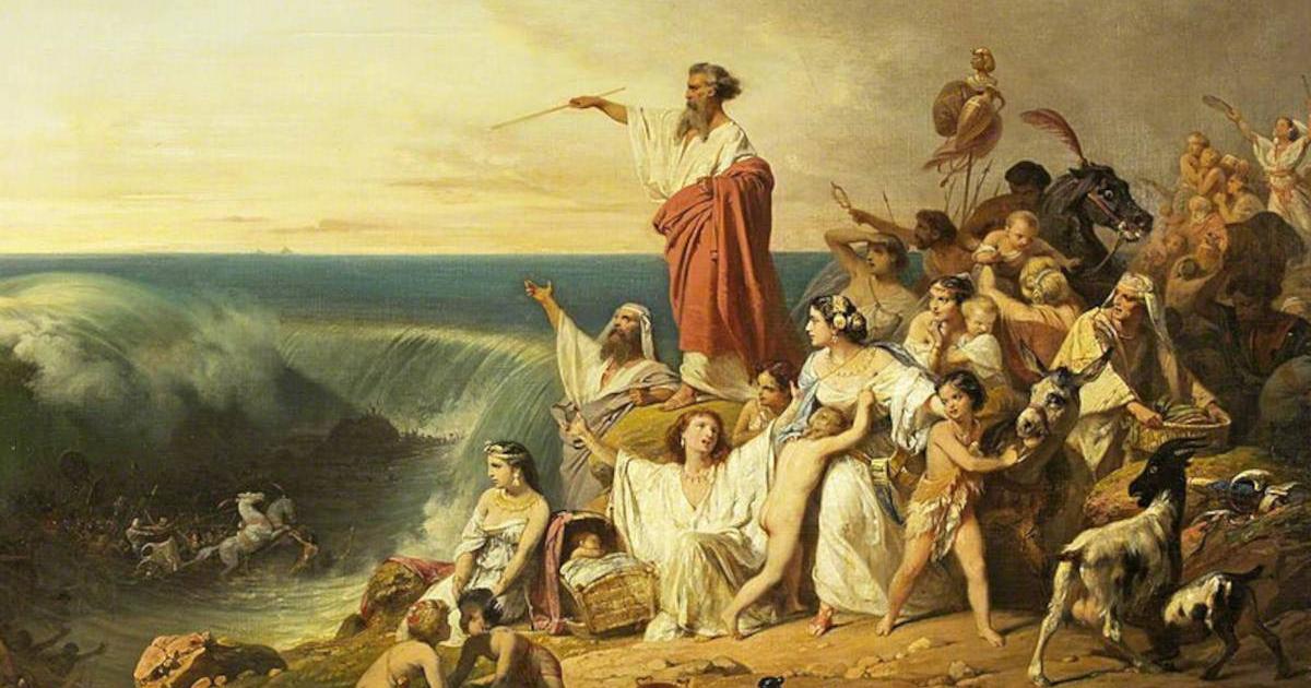 Moses and the Children of Israel Crossing the Red Sea, c.1855, by Henri Frédéric Schopin.