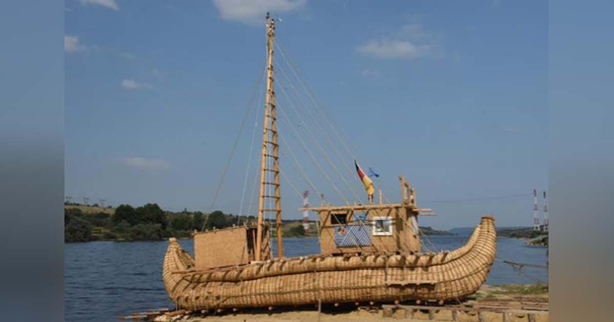 The Abora IV, based on the ancient Egyptian reed boat. Source: Mission ABORA