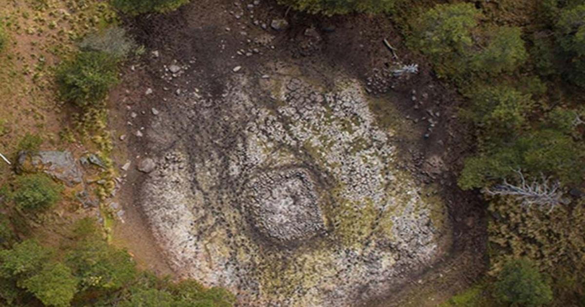Aerial view of Nahualac lake when dry. Image: Arturo Cruz, Terrasat Cartografía.