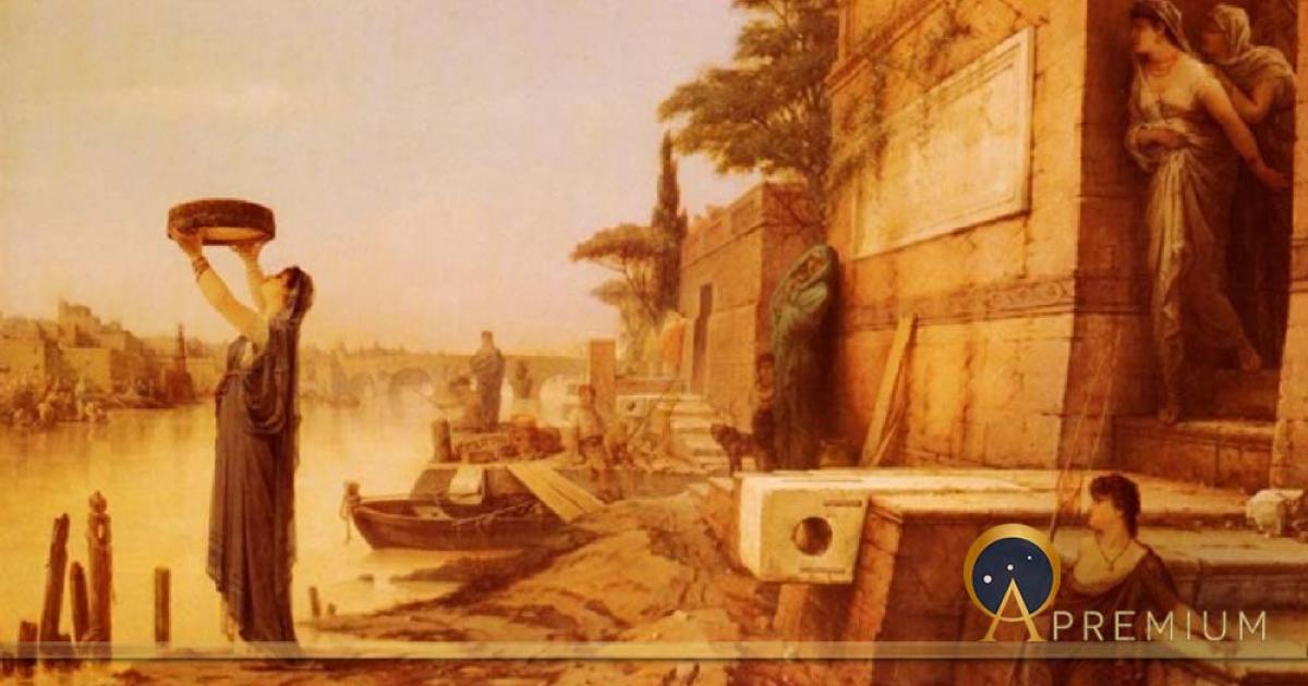 The Tuccia Vestal by Louis Hector Leroux (1874) (Public Domain)