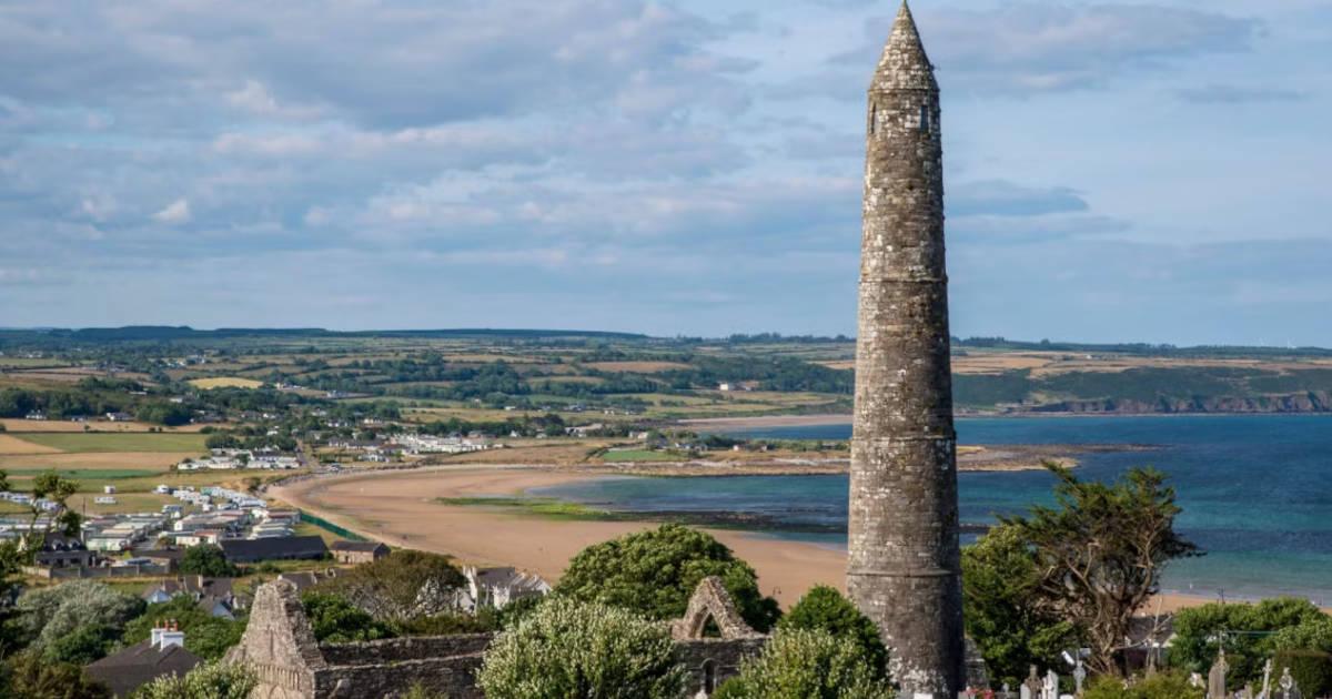 Round Tower in Ardmore, County Waterford, Ireland.