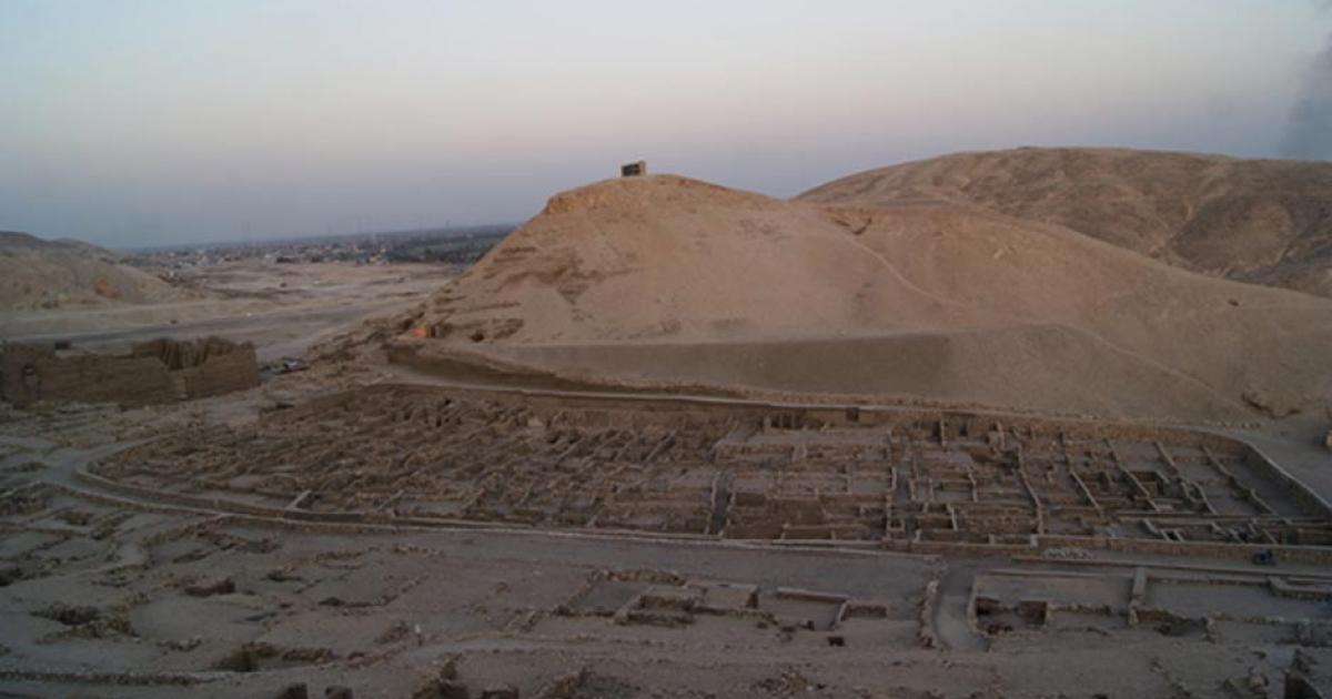 The village of Deir el-Medina in the West Bank of Luxor, Egypt.