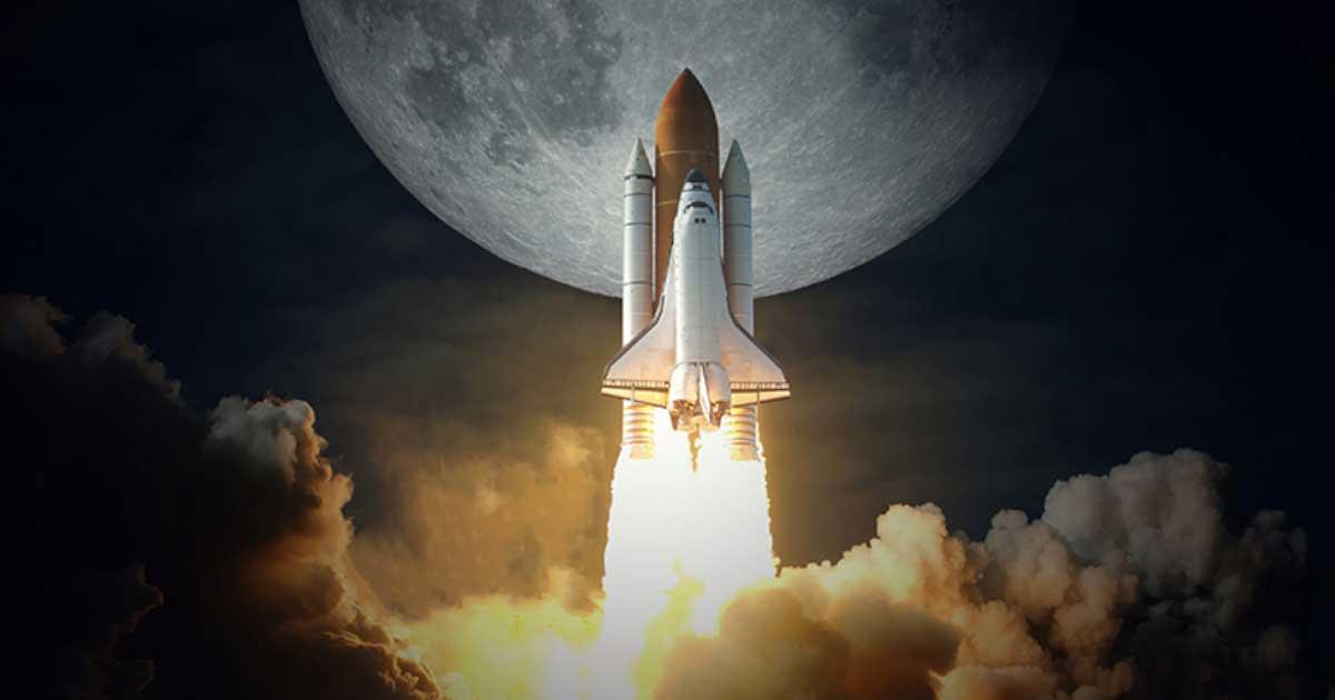 Representational image of satellite launch into space. Source: wasan / Adobe Stock 