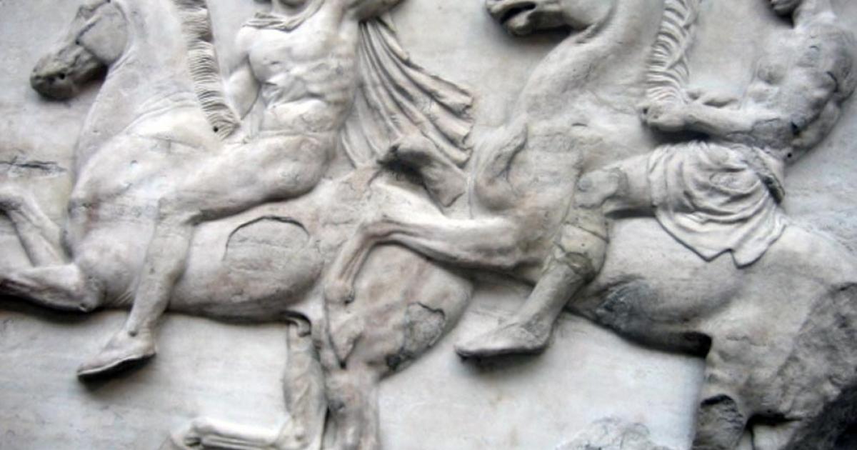 A section of the Parthenon marbles 
