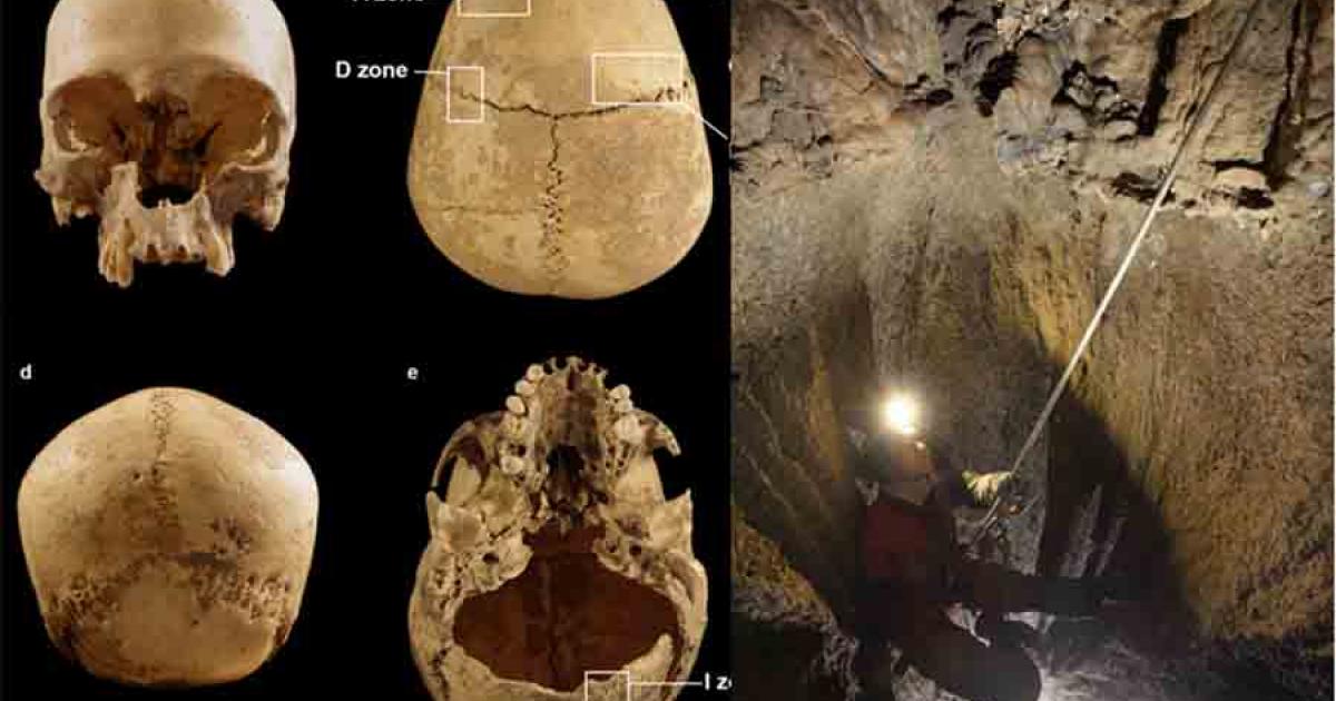 Severed Head of Stone Age Women Found Lodged in Rocks of Italian Cave