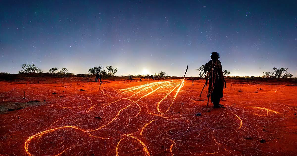 Songlines, or dreaming tracks, are songs and rituals associated with migration routes spanning the Australian continent. Source: Rick / Adobe Stock