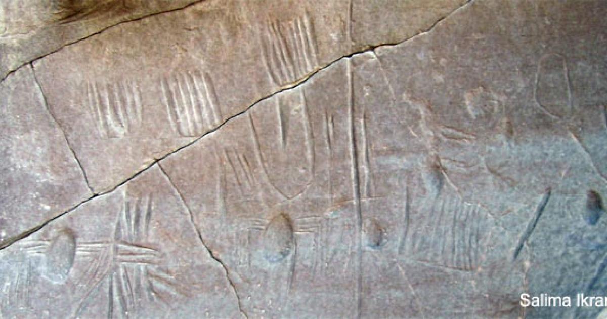 Spider rock art in Egypt - Khargah