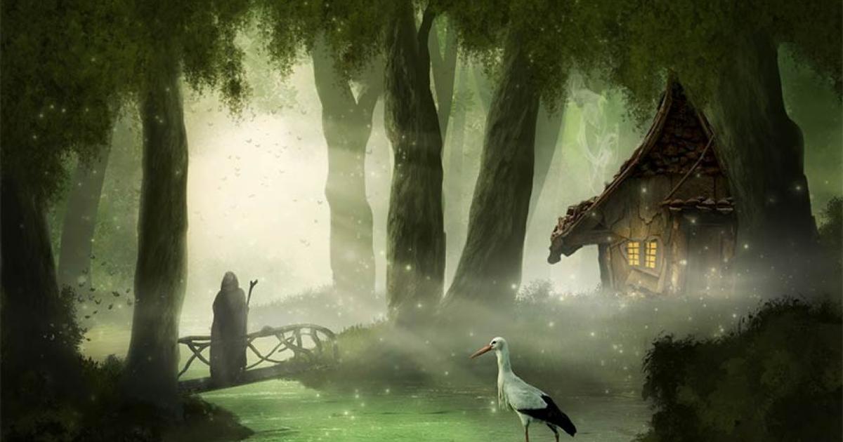 This Germanic image links the stork with death and the underworld. Source: Hanna Gottschalk / Adobe Stock