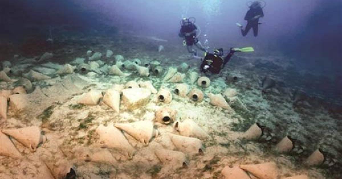 Sunken ships discovered in the Aegean