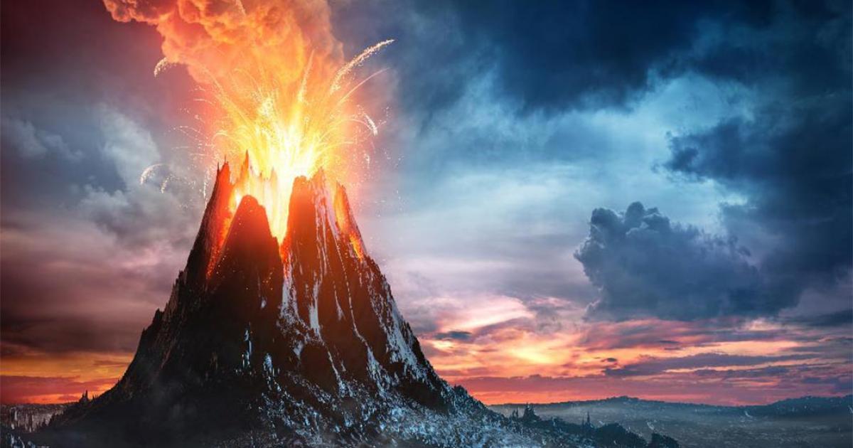 Representation of a volcanic super eruption. Source: Romolo Tavani /Adobe Stock