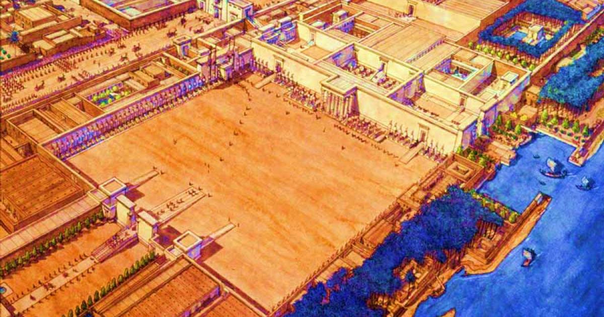 The lost city of Amarna found in the 19th century was built by the almost alien-like heretic pharaoh Akhenaten, who introduced the smaller, more efficient talatat blocks for building construction and changed Egyptian religion for a while. Source: Brown University