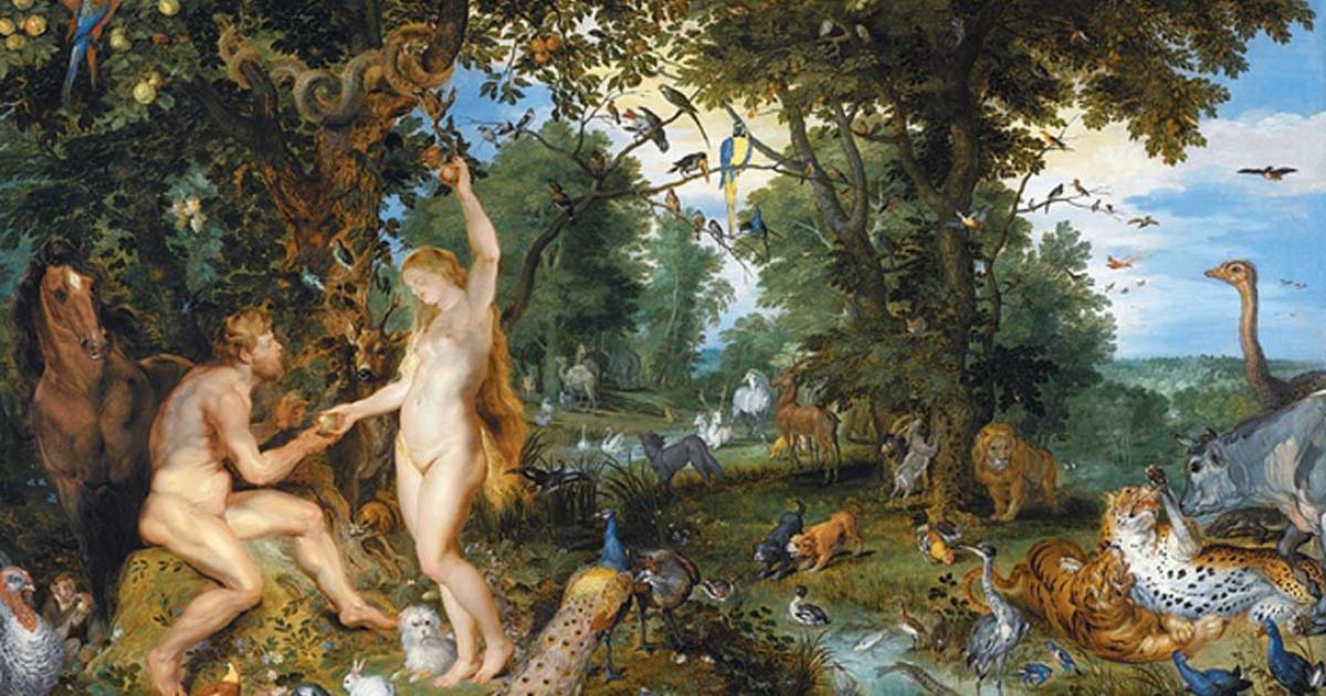 The Garden of Eden with the Fall of Man by Jan Brueghel the Elder and Pieter Paul Rubens