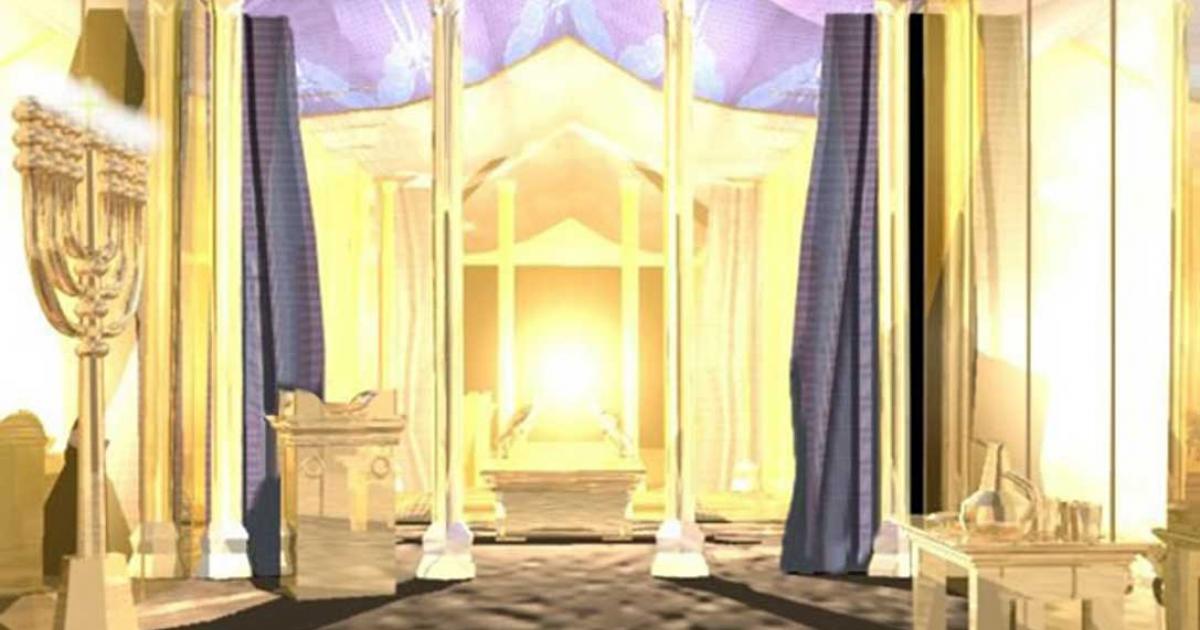 Picture of the Inner Court of Tabernacle of Moses with the Ark of Covenant (unknown illustrator)