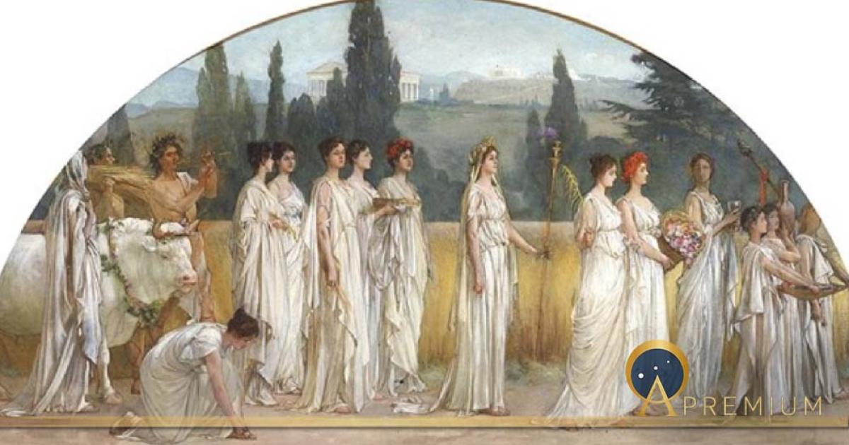 Thesmophoria by Francis Davis Millet, 1894-1897 (Public Domain)