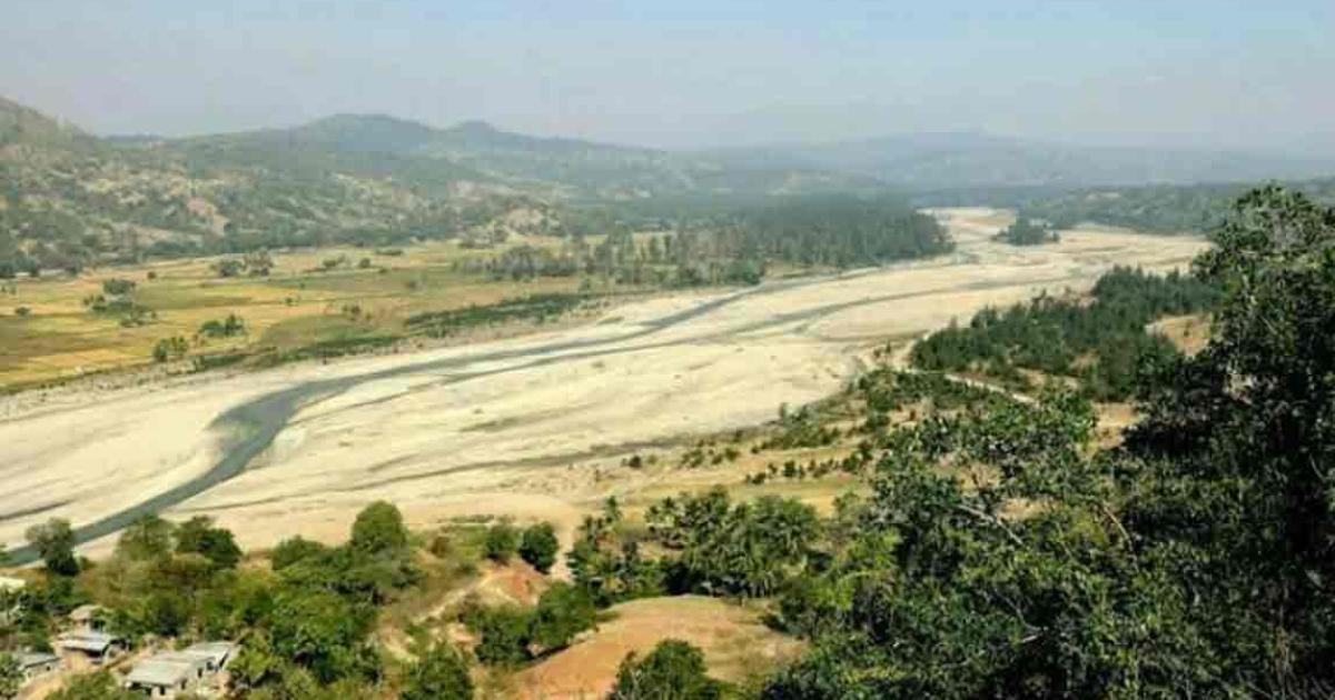 View of the Lailea River from on top of the hill containing Laili rockshelter. Source: Mike Morley/The Conversation