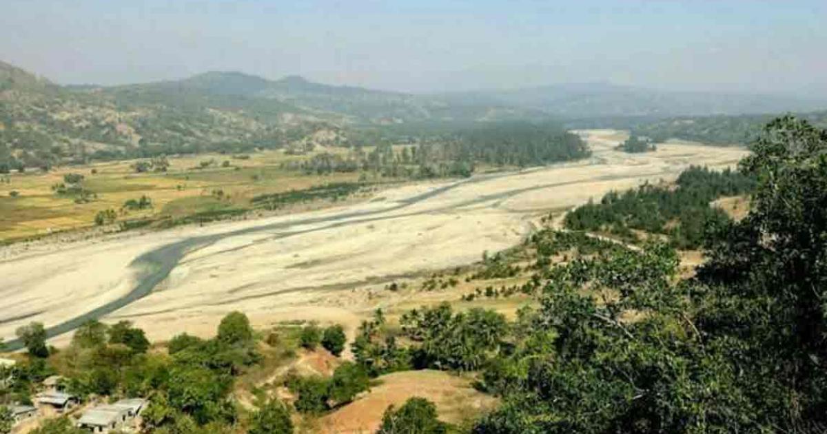 View of the Lailea River from on top of the hill containing Laili rockshelter. Source: Mike Morley/The Conversation