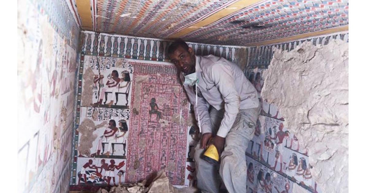 Two 3,500-year-old tombs adorned with vivid paintings unearthed in Egypt