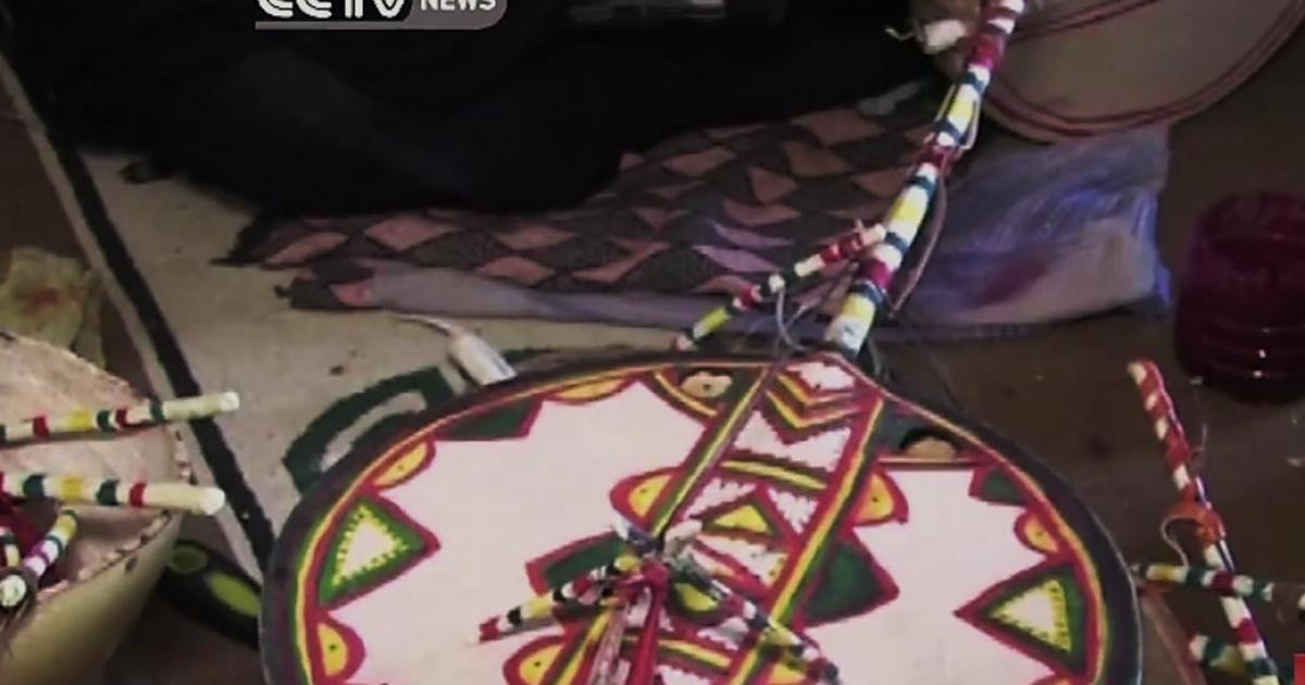 A traditional imzad instrument, made by local craftswomen and played only by women.